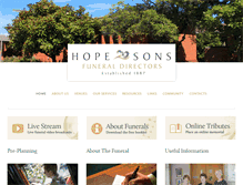 Tablet Screenshot of hopeandsons.co.nz